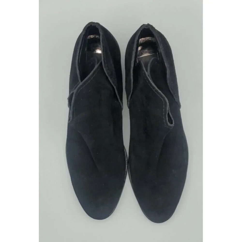 Dolce Vita Boots Trist Black Suede Ankle Slip On Booties Size 10